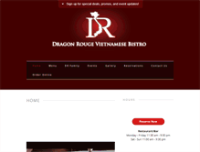 Tablet Screenshot of dragonrougerestaurant.com